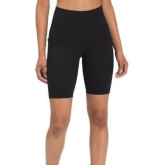 NWT North Face Women's Black High-Waisted Biker Small Shorts - Picture 1 of 7